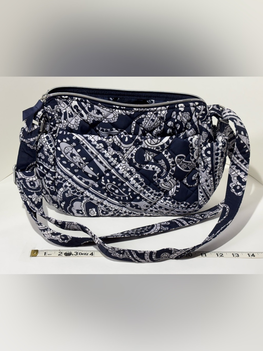 Vera Bradley Performance Twill “Deep Night Paisley” Hipster/Crossbody